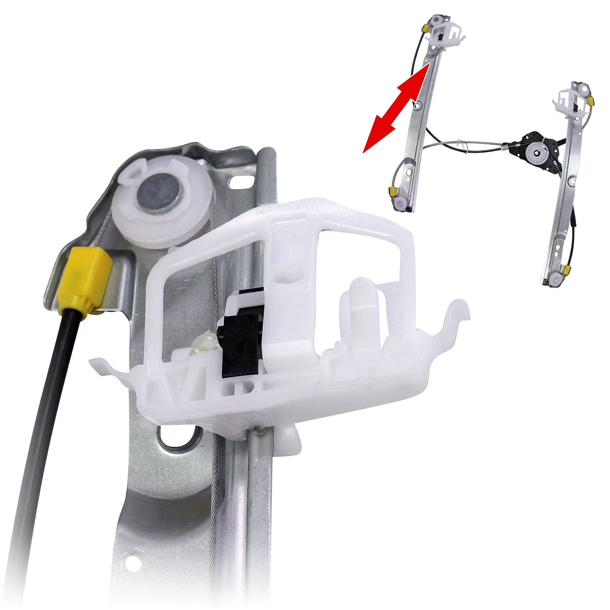 ATEC Germany 1x Fensterheber vorne links elektrisch ohne Elektromotor Kompatibel mit FORD FIESTA Mk5 (JH_, JD_), FIESTA Mk5 Van