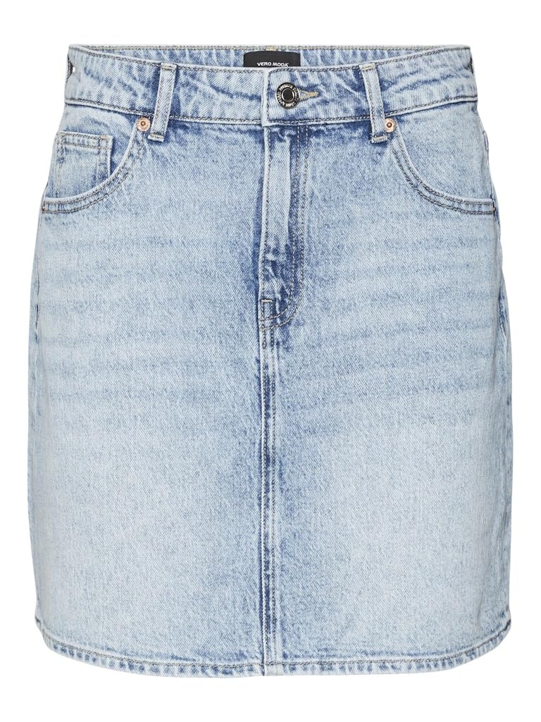 Vero Moda Vmtessa HR Short DNM Skirt Mix Ga Noos Gonna di Jeans Donna