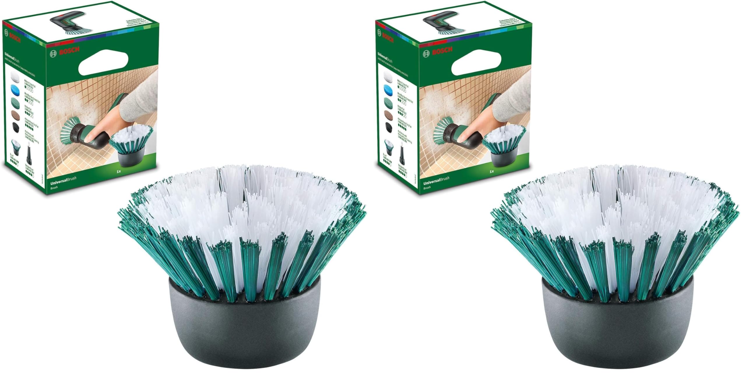 Bosch Brosse pour Brosse de Nettoyage électrique UniversalBrush (1 Exemplaire fourni, dans Un Emballage en Carton) (Lot de 2)