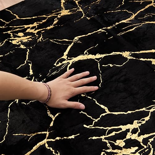 Miniatura 6 de Aimuan Alfombra gris suave de mármol plateado metálico con purpurina para el cuarto del bebé de la princesa Principe moderna alfombra de pelo