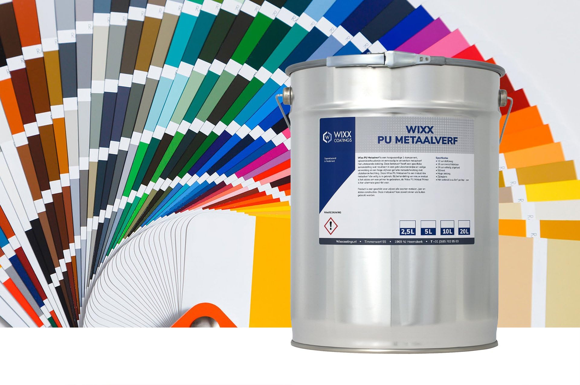 Wixx PU Metallfarbe - RAL 9010 | Reinweiß - 5L