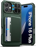 Vista 43 de ATATOO Funda tipo cartera para iPhone 16 con tarjetero (almacena 3-5 tarjetas) [bloqueo RFID] y funda deslizante para cámara, protección de grado