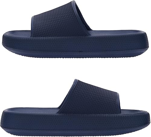 Miniatura 2 de Joomra - Sandalias acolchadas tipo pantuflas para mujeres y hombres, antideslizantes, de secado rápido, sandalias para baño, con suela gruesa