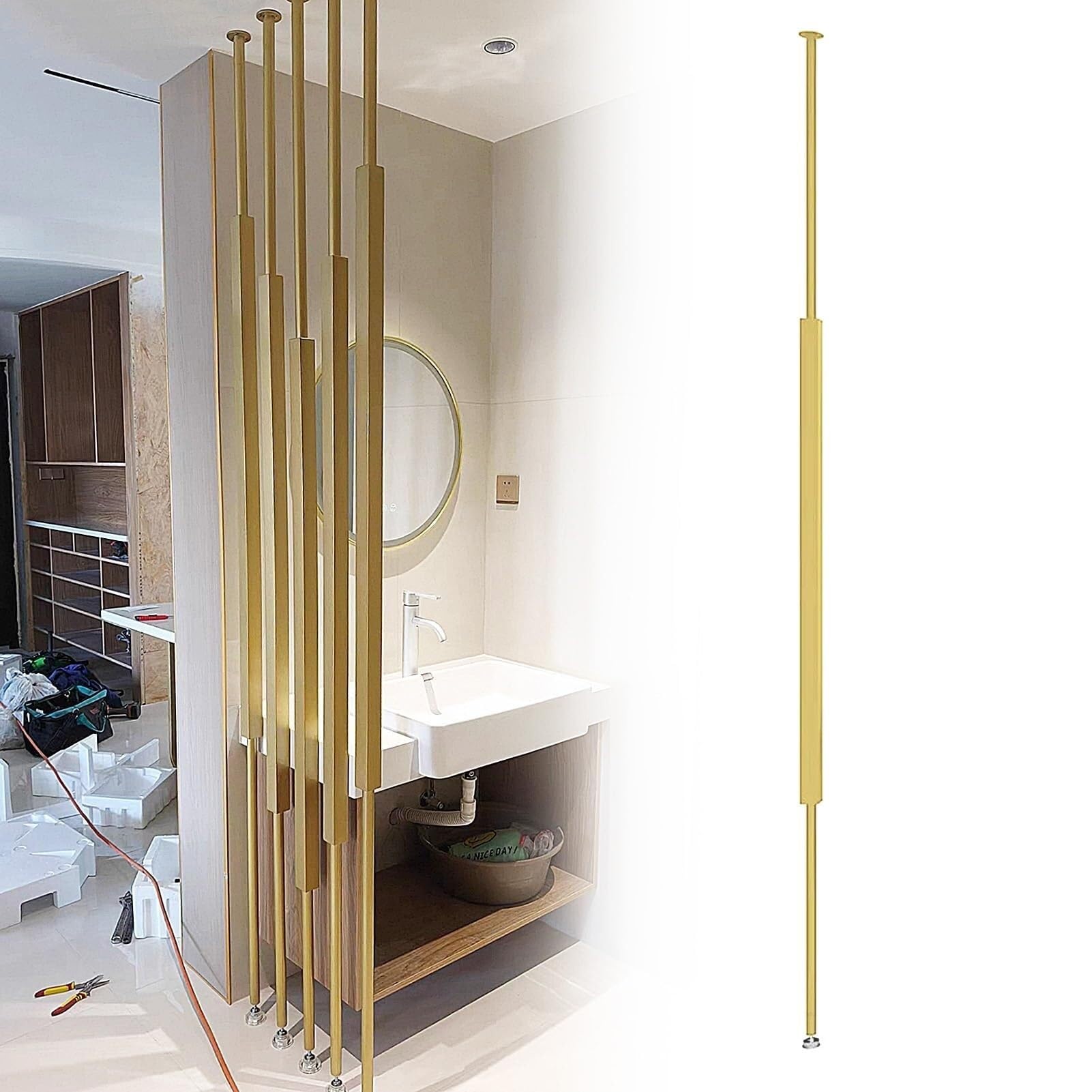 Room Divider Partition Screen | Privacy Wall Separator For Offices, Schools, Exhibitions, Healthcare | Modern Design For Flexible Space Management(5pcs,155cm/61in/5.09ft)