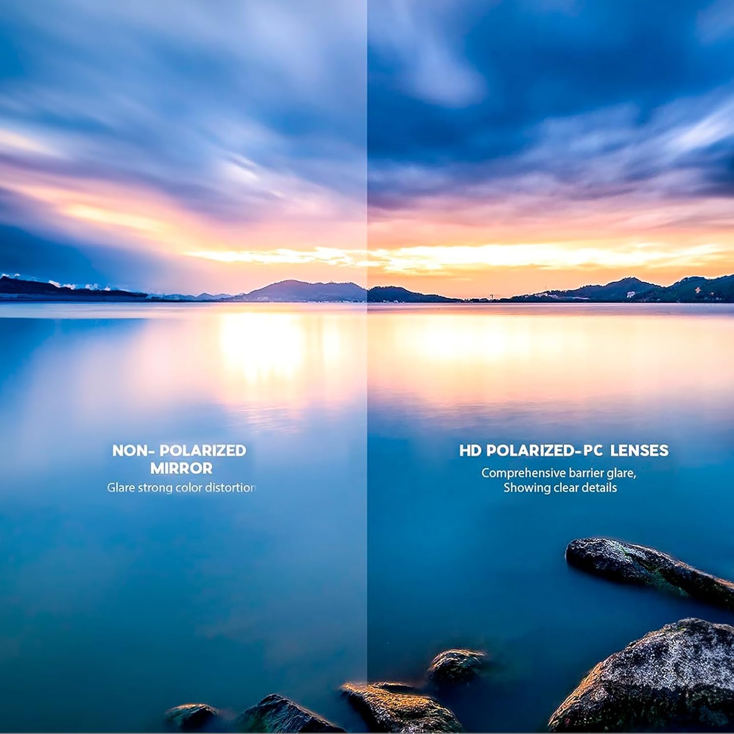 MAXJULI Polarized Sport Sunglasses for Men Women TR90 Rimless Frame for Running Fishing Baseball Driving 8249 - Image 5