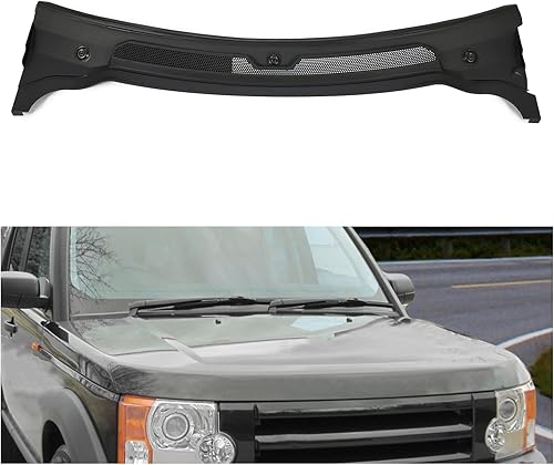 HECASA Panel de ventilación para parabrisas compatible con Land Rover LR3 LR4 Range Rover Sport 2005-2016 Reemplazo para rejilla de entrada de aire