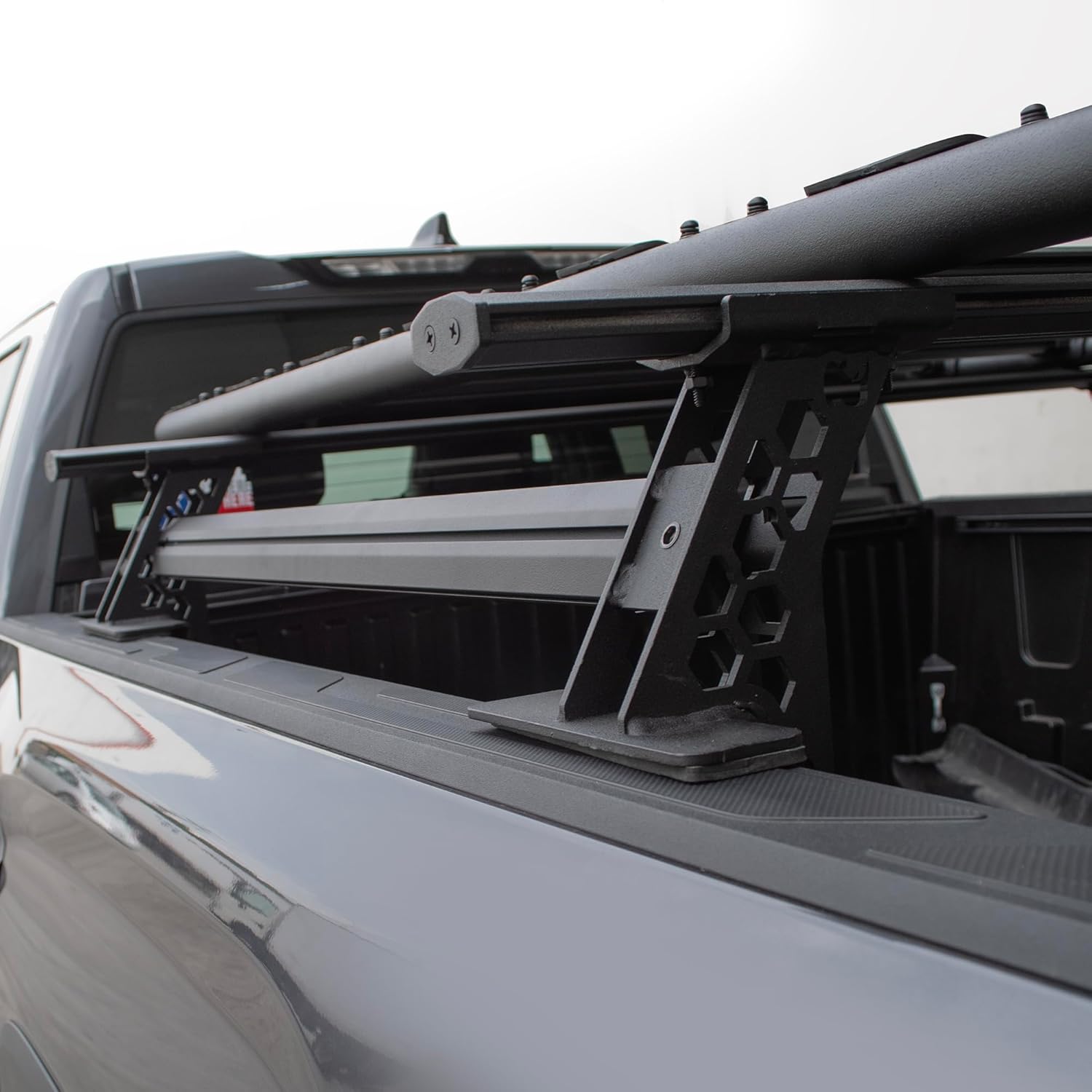 Go Rhino XRS Cross Bars - Bed Rail Kit for Full-Sized Trucks Without Tonneau Covers | Mild Steel, Textured Black | 5935001T | Fits Various Full-Sized Truck w/o Tonneau Covers (See Description)
