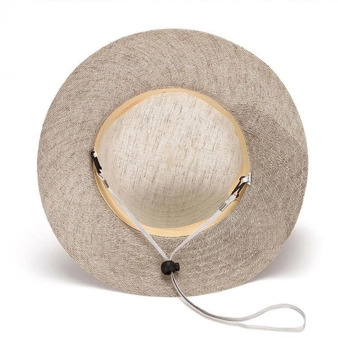 Sombrero de Verano para Mujer, de ala Ancha, para Playa, para Madres Mayores (En8, Talla única)