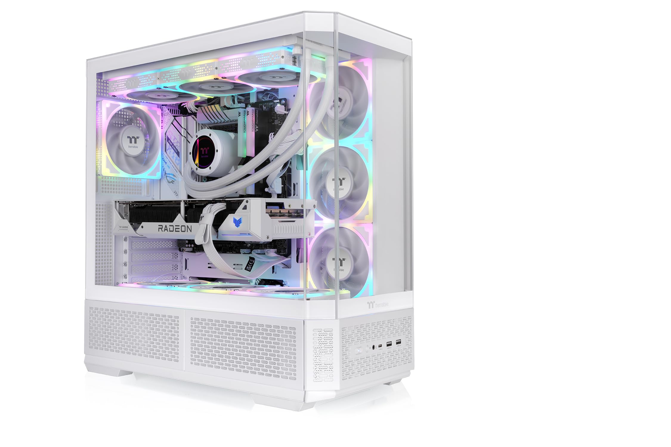 Thermaltake View 370 TG ARGB | Podwozie Mid Tower | Śnieg