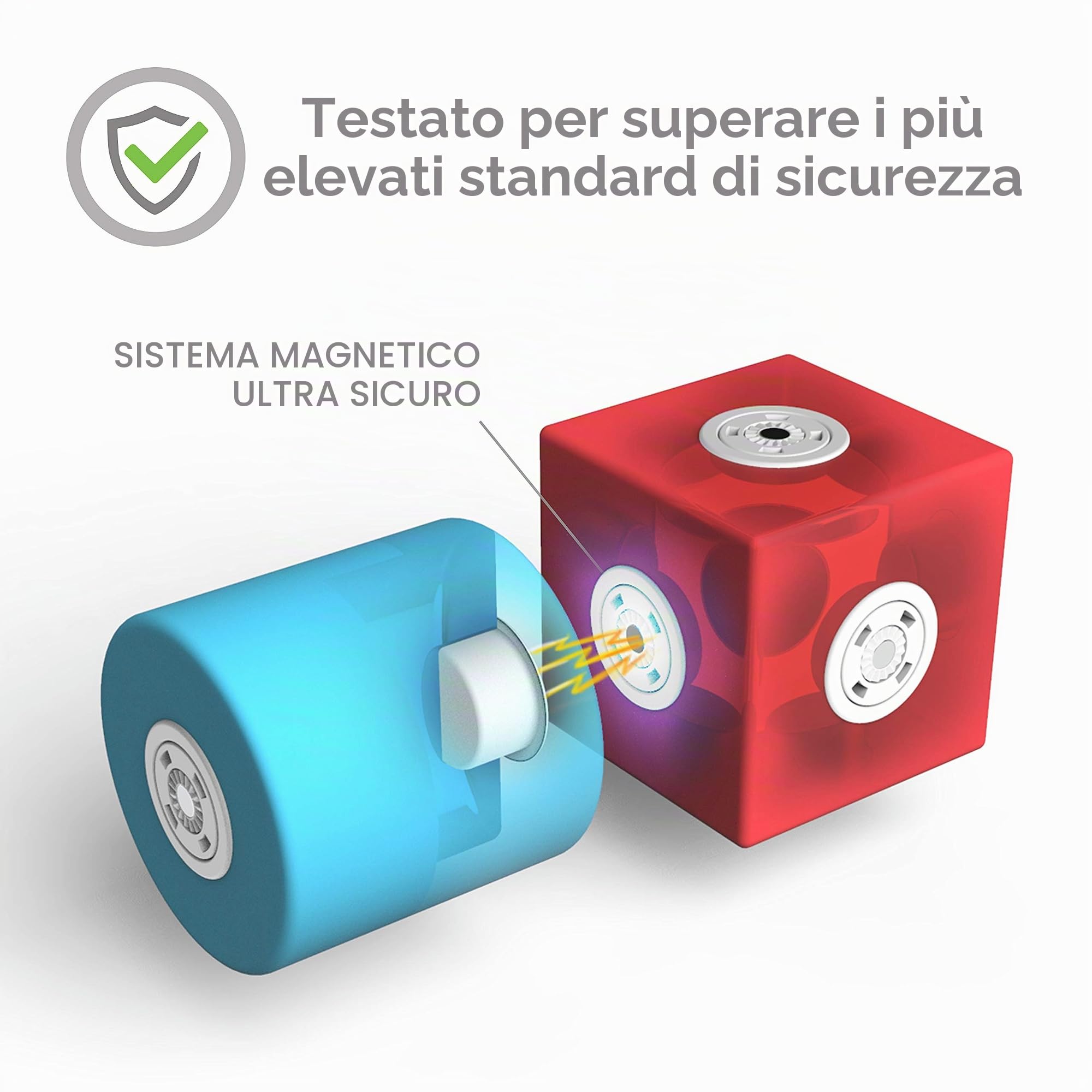 Blockaroo Mattoncini magnetici come gioco educativo per bambini, set di giochi d'acqua educativi per costruzioni creative, ideali per la vasca del divieto, scrigno del tesoro con 100 mattoncini