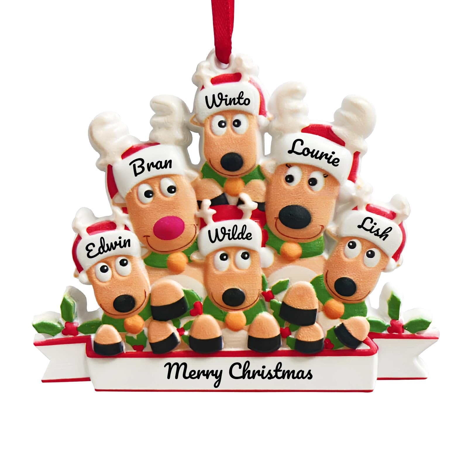 Adornos navideños Personalizados Adornos para el árbol de Navidad Juegos de Texto Personalizados artesanales Colgantes navideños Festivos