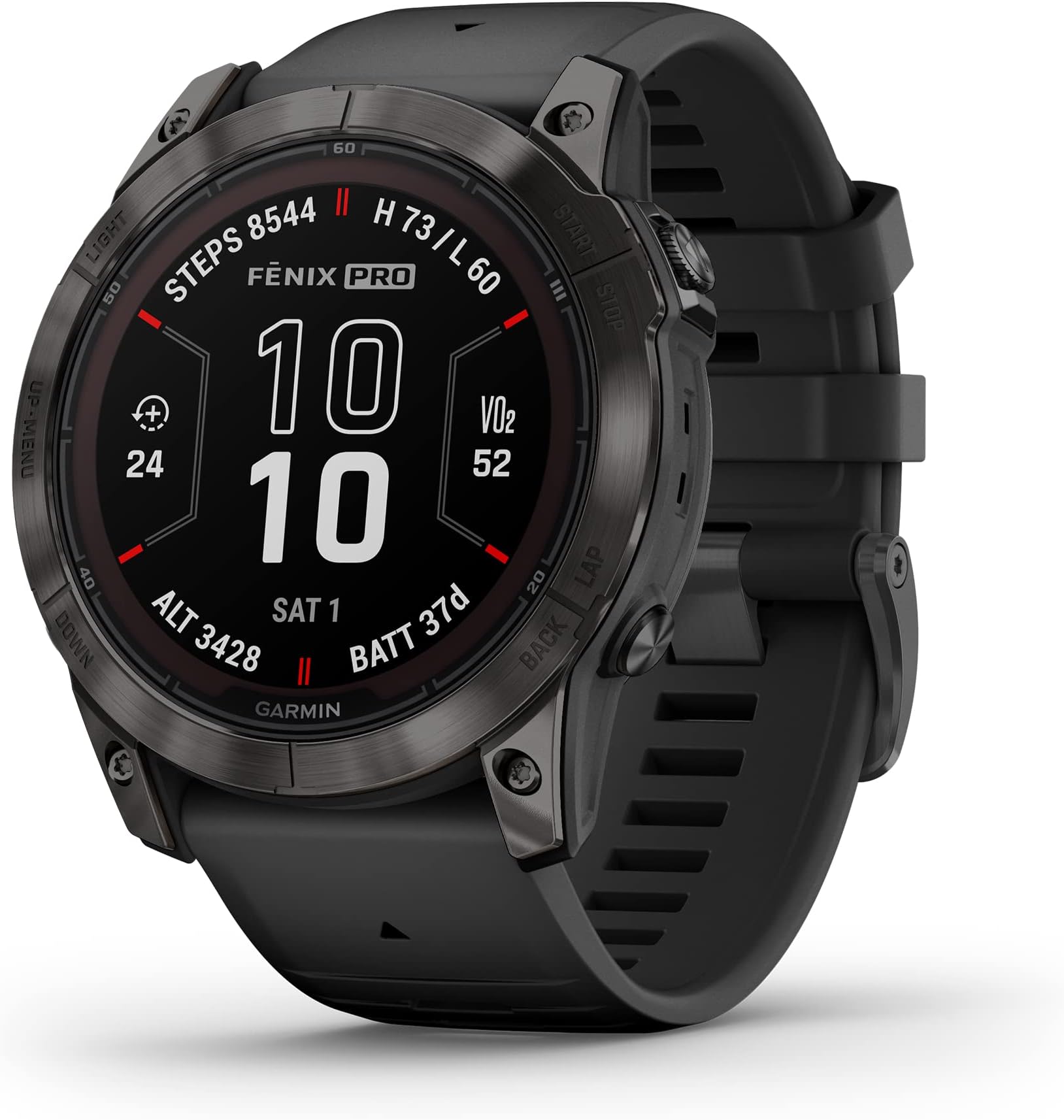 fēnix 7X Pro Sapphire Solar, Multisport GPS Smartwatch, Built-in Flashlight, Solar Charging Capability, Black