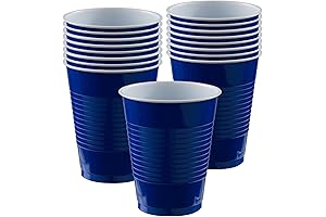Party City Royal Blue Disposable Cups for Unforgettable Bash
