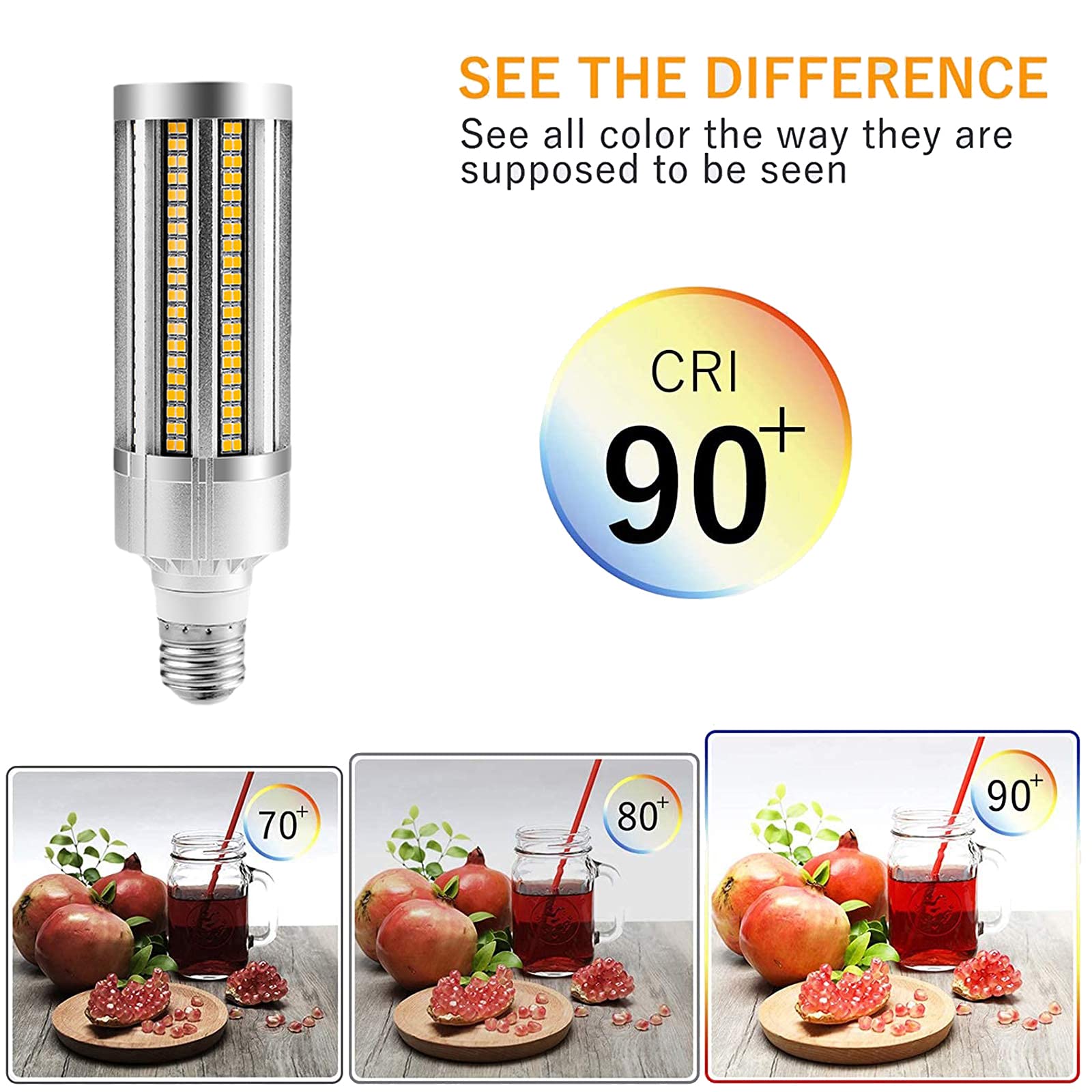 Lampadina a mais 2 pezzi 20W Lampadina LED E27 super luminosa 3000K/6000K 2500 lumen illuminazione a soffitto commerciale grandi dimensioni