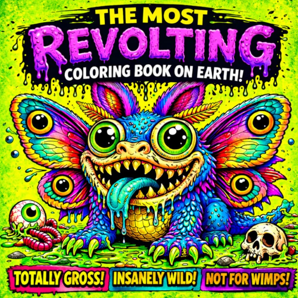 The Most Revolting Coloring Book on Earth: A Gross and Hilarious Collection of Weird Creatures for Children ,Teens and Adults Cute Monster ,Relaxing ... of the Ugliest Coloring Books in the World)