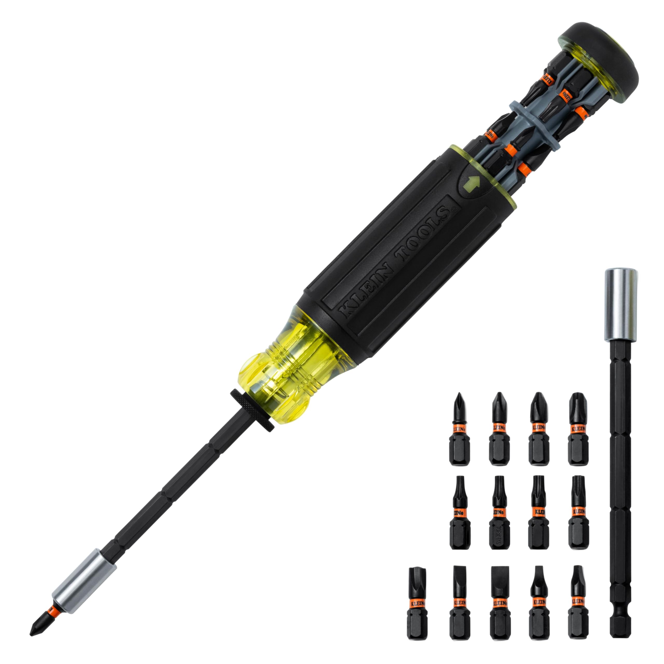 ビット（） Klein Tools 32303 Multi-Bit Screwdriver/Nut Driver, Impact Rated