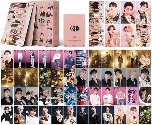Miniatura 2 de MeiYiYou 2Pack108PCS Stray-Kids PhotocardsStray-Kids Lomo Cards Greeting Cards for CollectionPink
