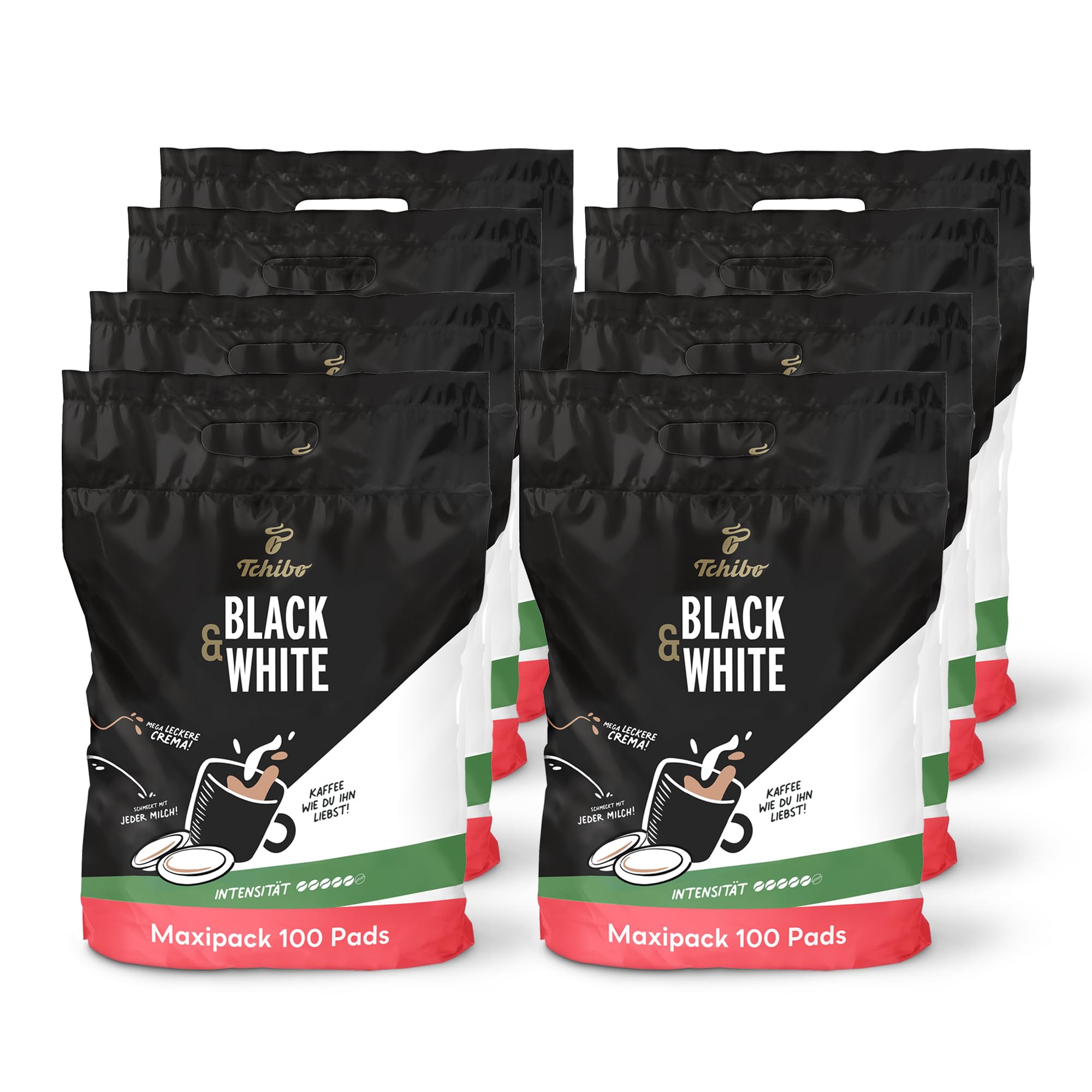 Tchibo - Black 'n White - 8x 100 pads