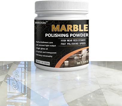 1KG Marble Polishing Powder for Restoring Gloss, Streak-Free Shine | Polish Professional Grade - Suitable for All Kinds of Stone Polishing Treatment and Shine Renewal, Marble, Granite, Quartz