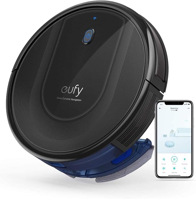 eufy RoboVac G10 Hybrid, Robot Vacuum Cleaner with Mop, Smart Dynamic Navigation, 2-in-1 Sweep and Mop, Wi-Fi, 2000Pa Strong Suction, Quiet, Self-Charging Robotic Vacuum, Hard Floors Only.