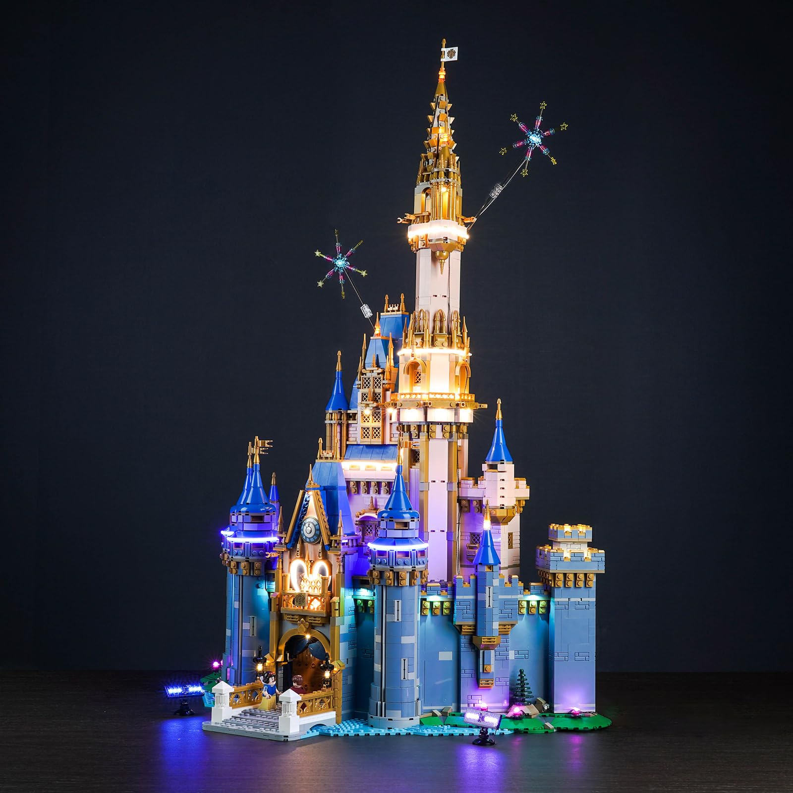 Zestaw oświetlenia LED do Lego 43222 nowy zamek Disneya (bez Lego), zestaw oświetlenia dekoracyjnego do Lego Classic Disney Castle Model kreatywna zabawka - wersja standardowa