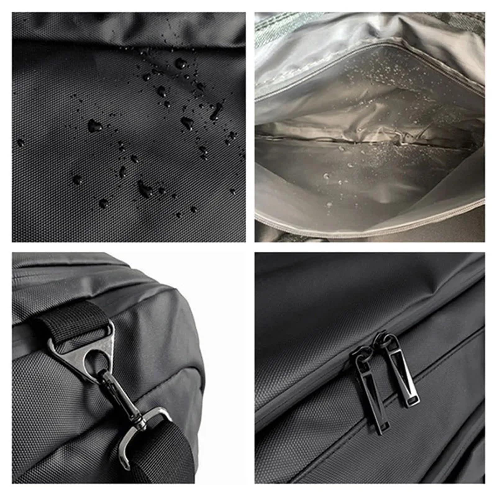 Bolsa De Gimnasio Bolso Grande for Fitness, Bolso Deportivo for Hombre y Mujer, Zapatos húmedos Secos, Bolsillo, Bandolera, natación, Yoga, Gimnasio, Mochila de Viaje(Black L)