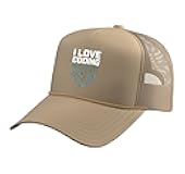 I Love Coding Binary Heartbeat Design Trucker Hat with Adjustable Mesh Back