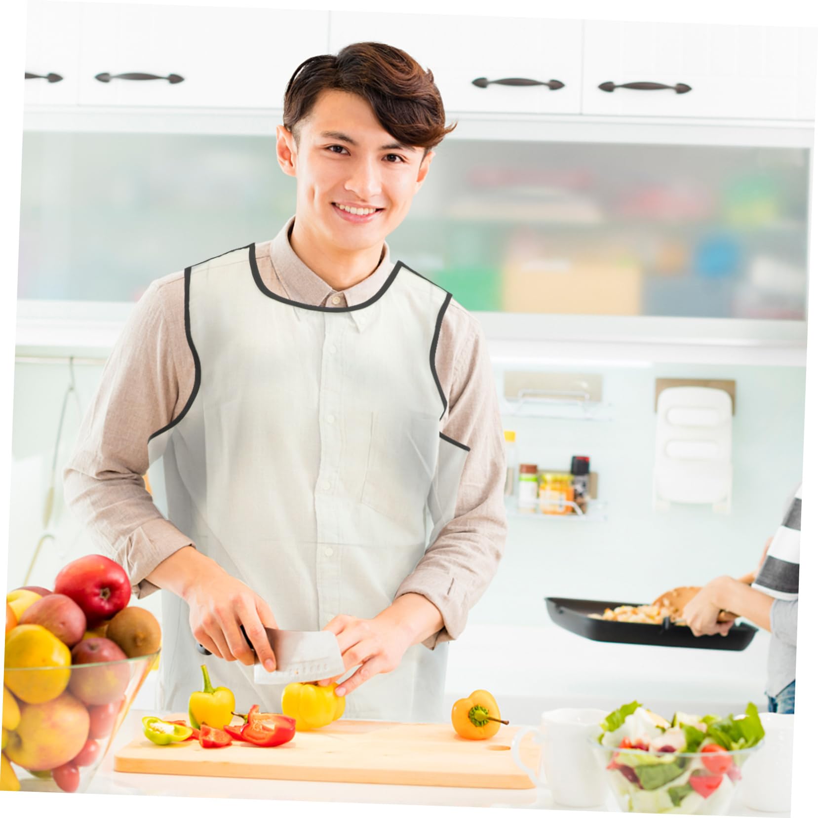 PHENOFICE Tpu Hair Aprons for Stylist Salon Hair Stylist Apron Hairstylist Aprons for Women Makeup Apron White