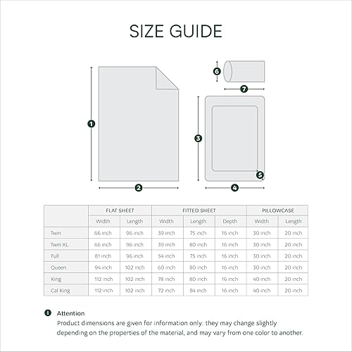 Miniatura 5 de Lacoste Juego de sábanas de 4 piezas de percal 100% de algodón  Ropa de cama ligera y ultrasuave con bolsillos profundos, resistente a las arrugas,