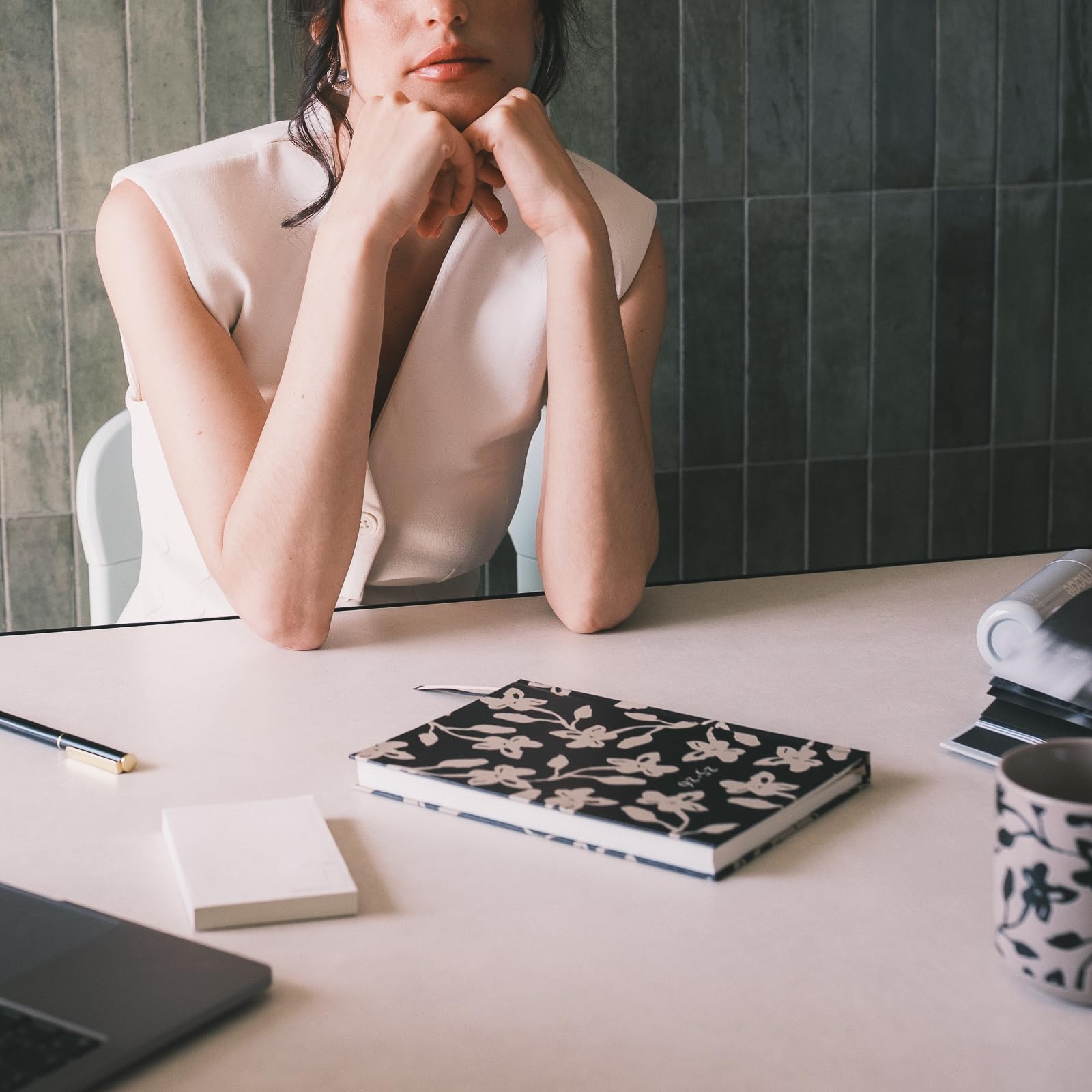 A5 Academic Diary 2025-2026 Week To View - Midnight Dahlia