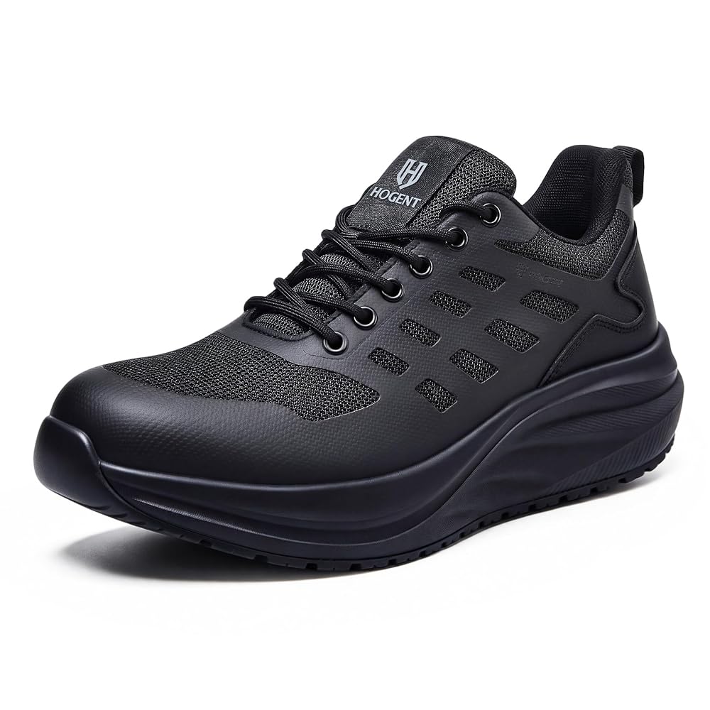 Hogent Steel Toe Shoes for Men Women, Lightweight Safety Work Shoes