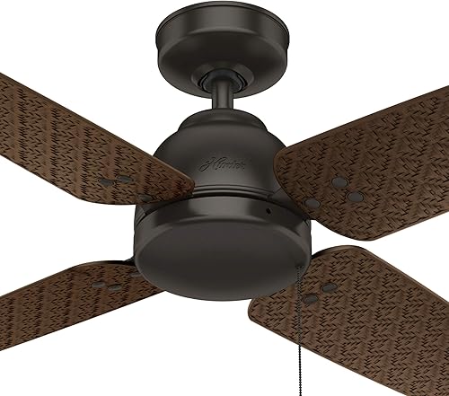 Miniatura 5 de Hunter Sunnyvale Ventilador de techo para interiores y exteriores con control de cadena de tracción, 52 pulgadas, bronce