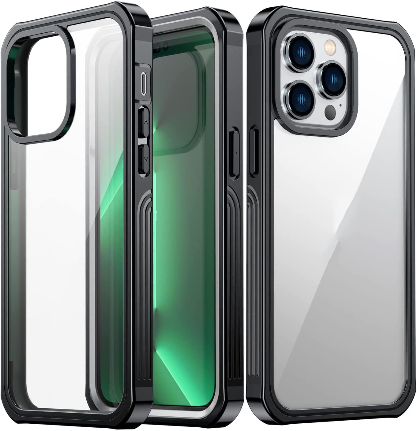 Coque transparente pour iPhone 14 Pro Max avec protection d'écran 9H - 8