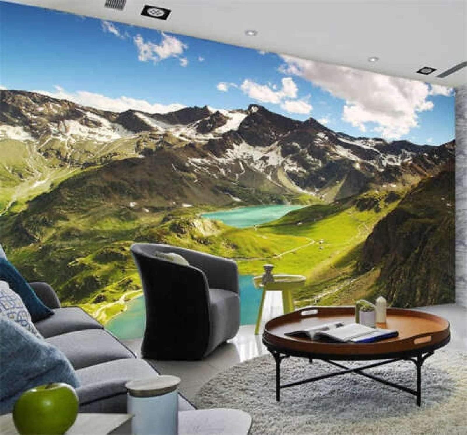 XLMINGMural Decoration L-Lgo Gnel Nivolet Pss Full Home for Kids 3D-Wallpaper Poster Wall Pictures Custom 3D Wallpaper Paste Living Room The Wall for Bedroom Mural-430cm×300cm