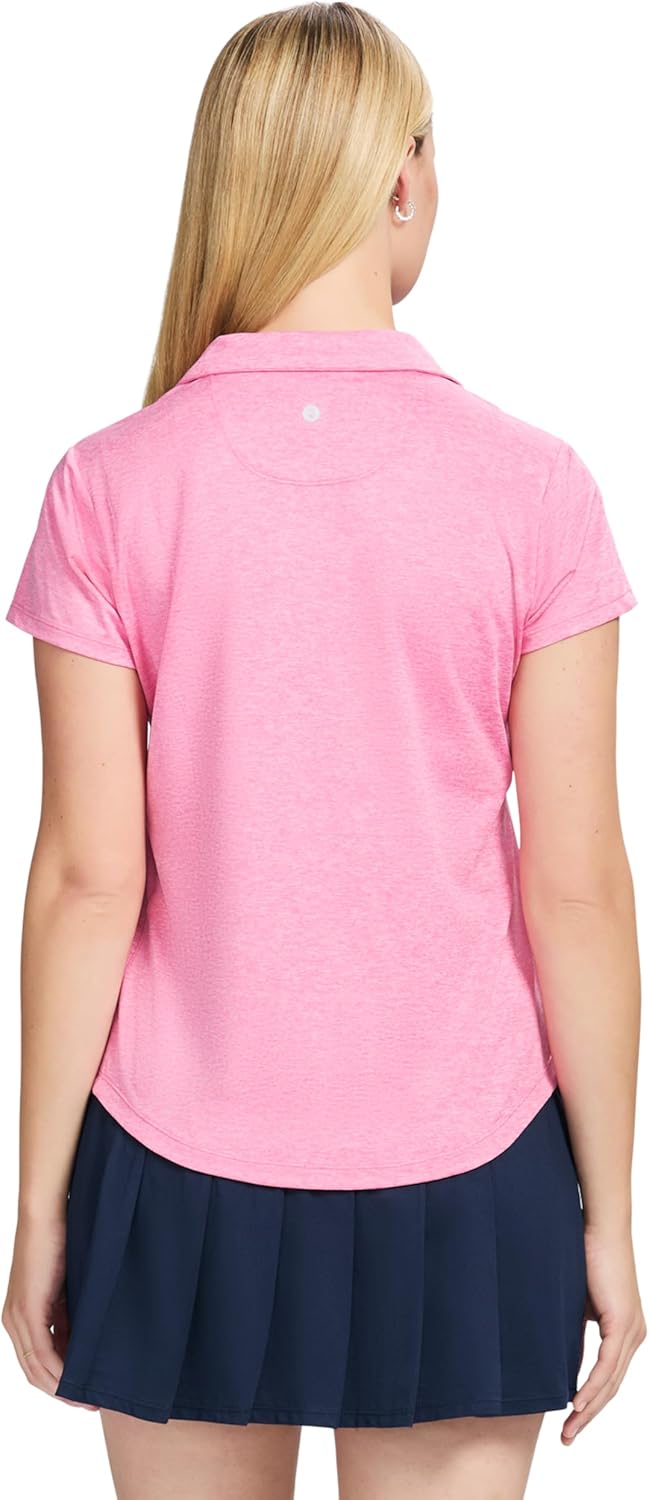 Izod Womens Polo Shirt Performance Stretch Short Sleeve - Image 2