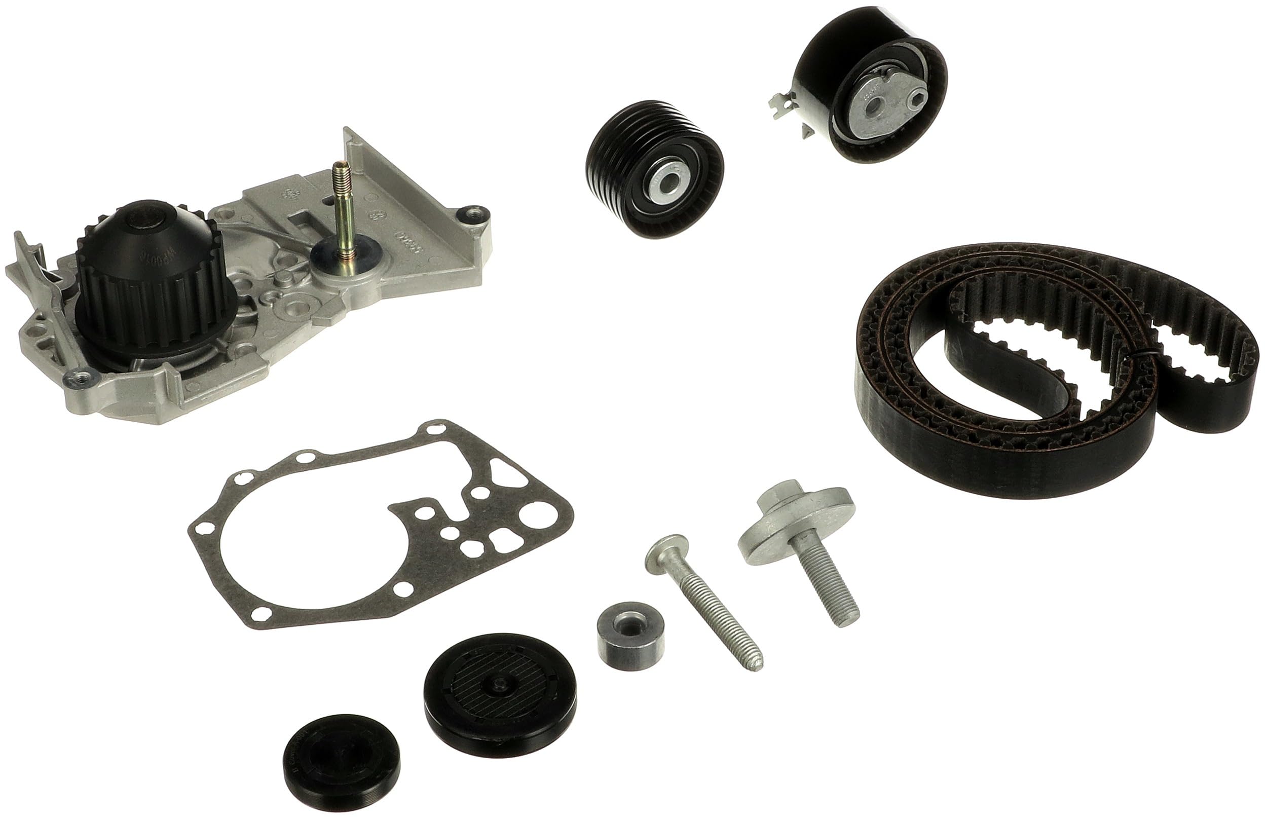 GATES KP45671XS Bomba de agua + kit de correa de distribución Número de dientes: 132 27,4 mm con bomba de agua Compatible con RENAULT Megane 3 Grandtour KZ0/1 GRAND Scénic 3 JZ0/1 Twingo 2 CN0