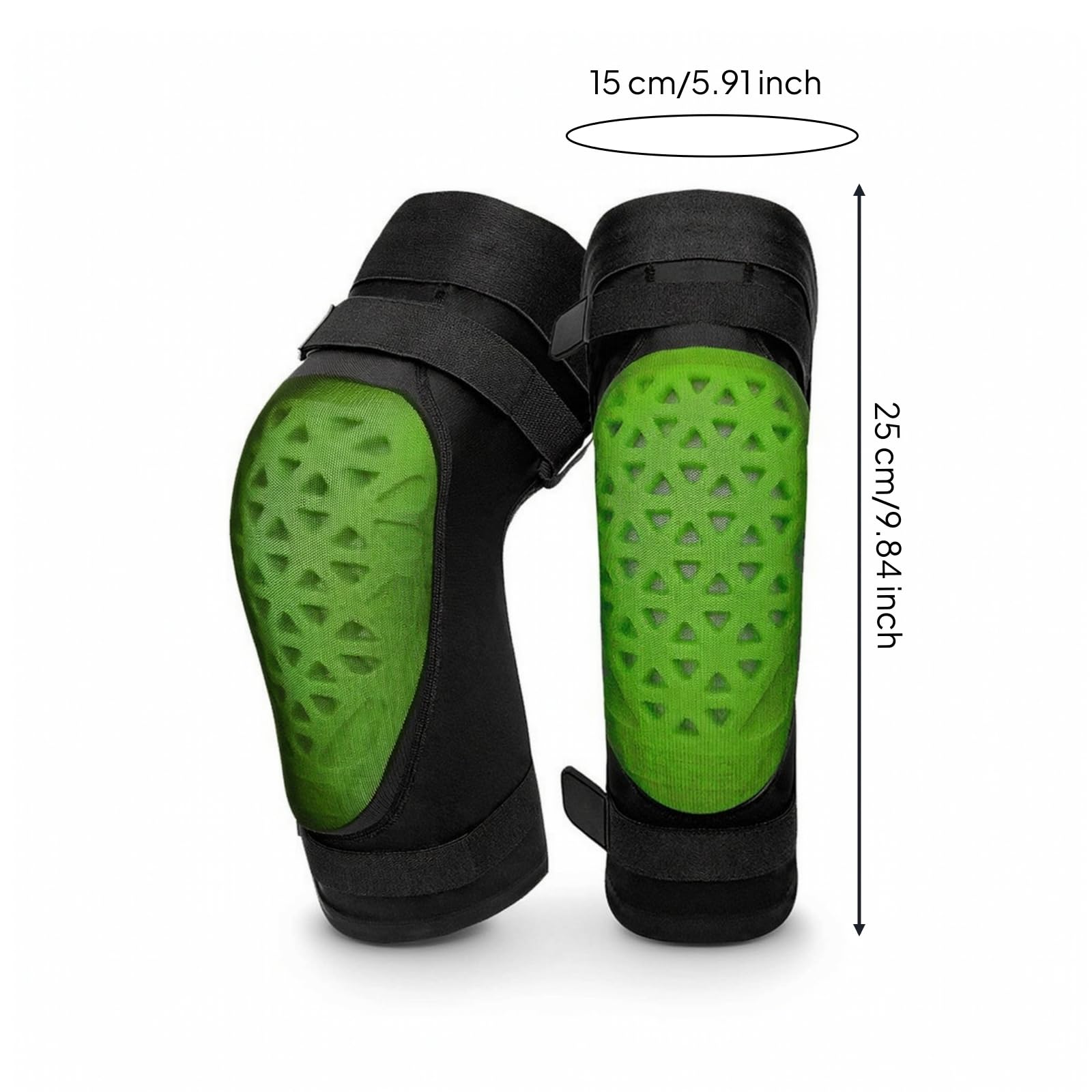 Ginocchiere da Sciistico Regolabili Ginocchiere con Imbottitura Antishock Equipaggiamento Protettivo per Sportivi, Sport Invernali, Allenamento