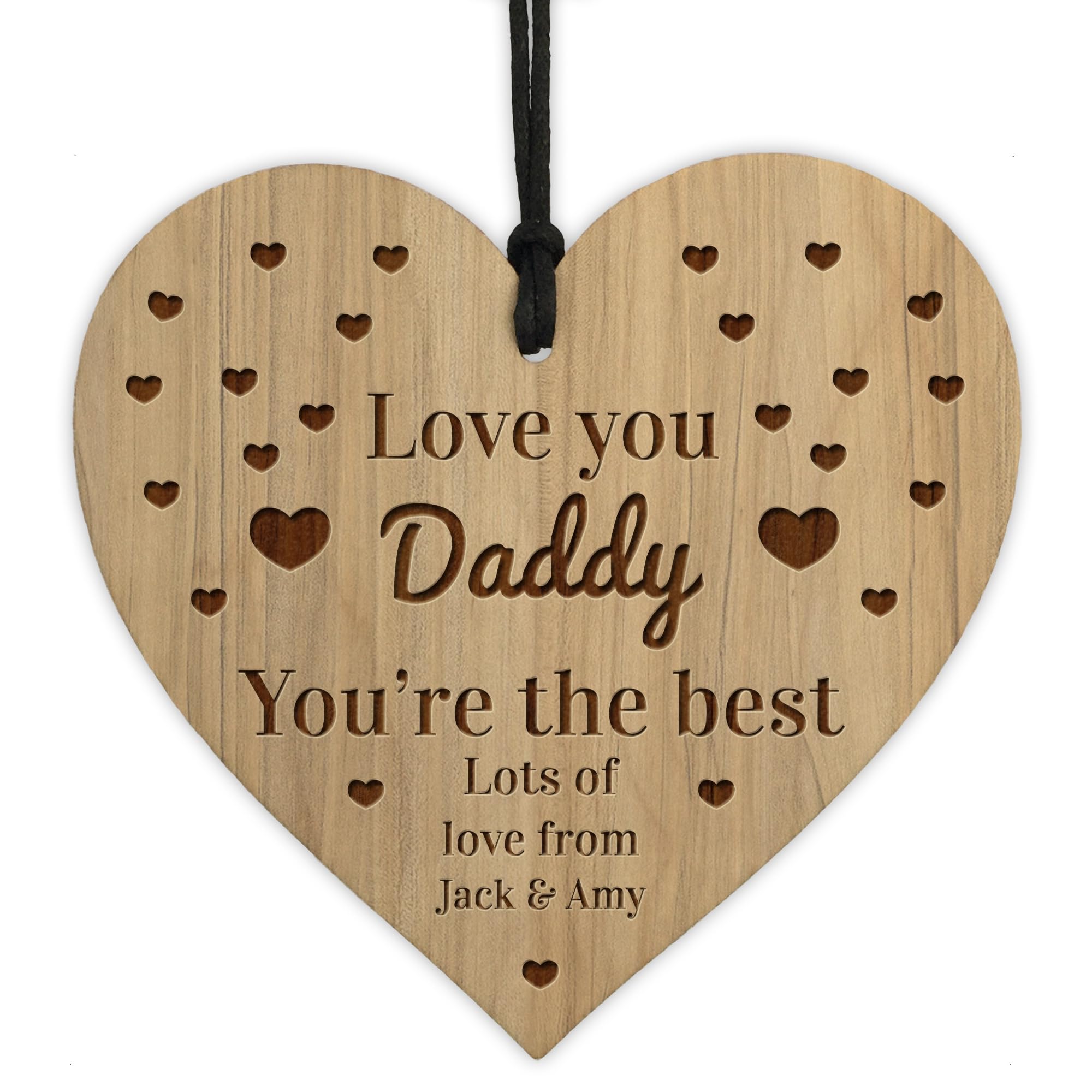 Red Ocean DADDY GIFT From Daughter Son PERSONALISED Love You Daddy Gift For Fathers Day Birthday Christmas Thank You Gift For Him Keepsake