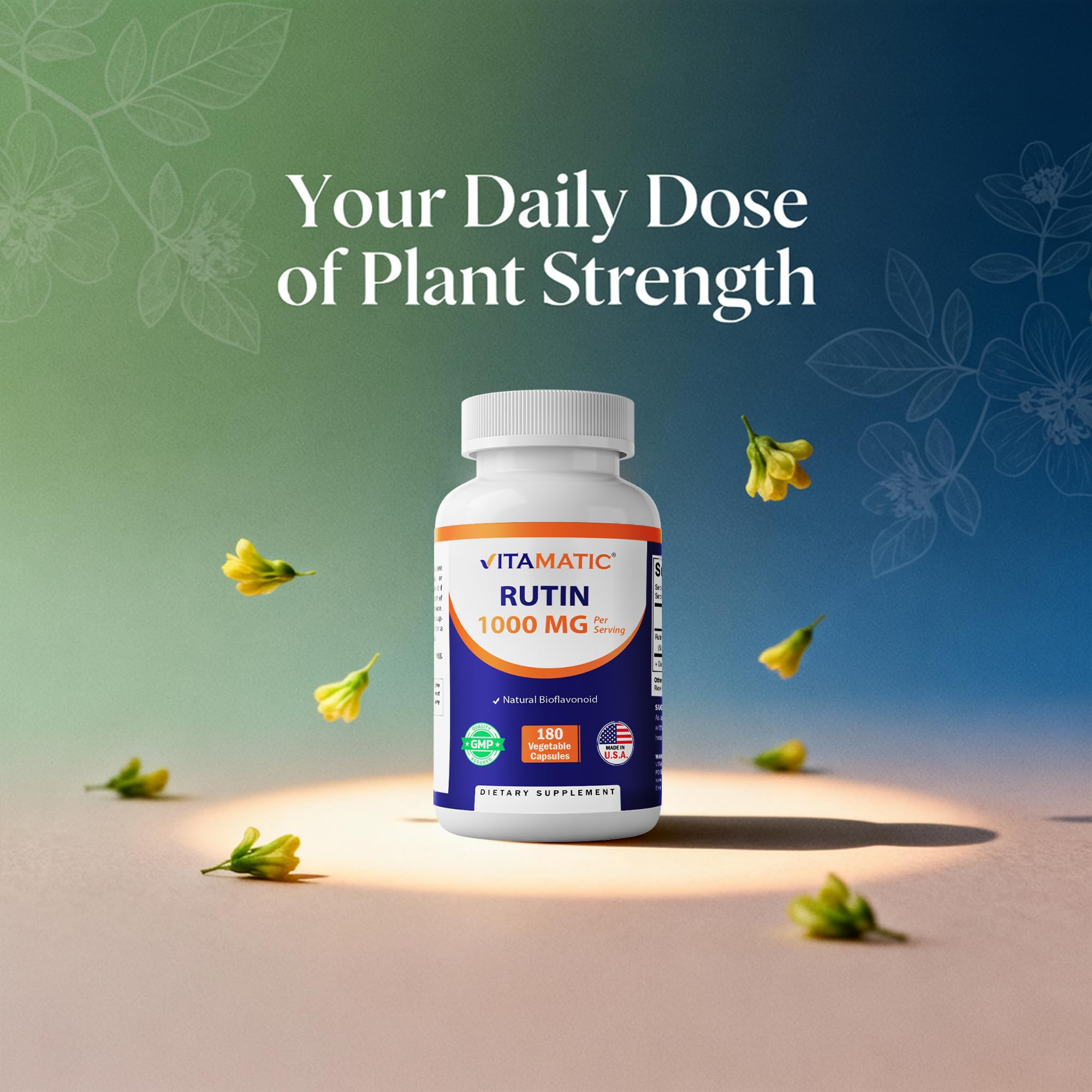 Vitamatic Rutin, 180 Vegetable Capsules (500 mg per Capsule) — Amazon image 4