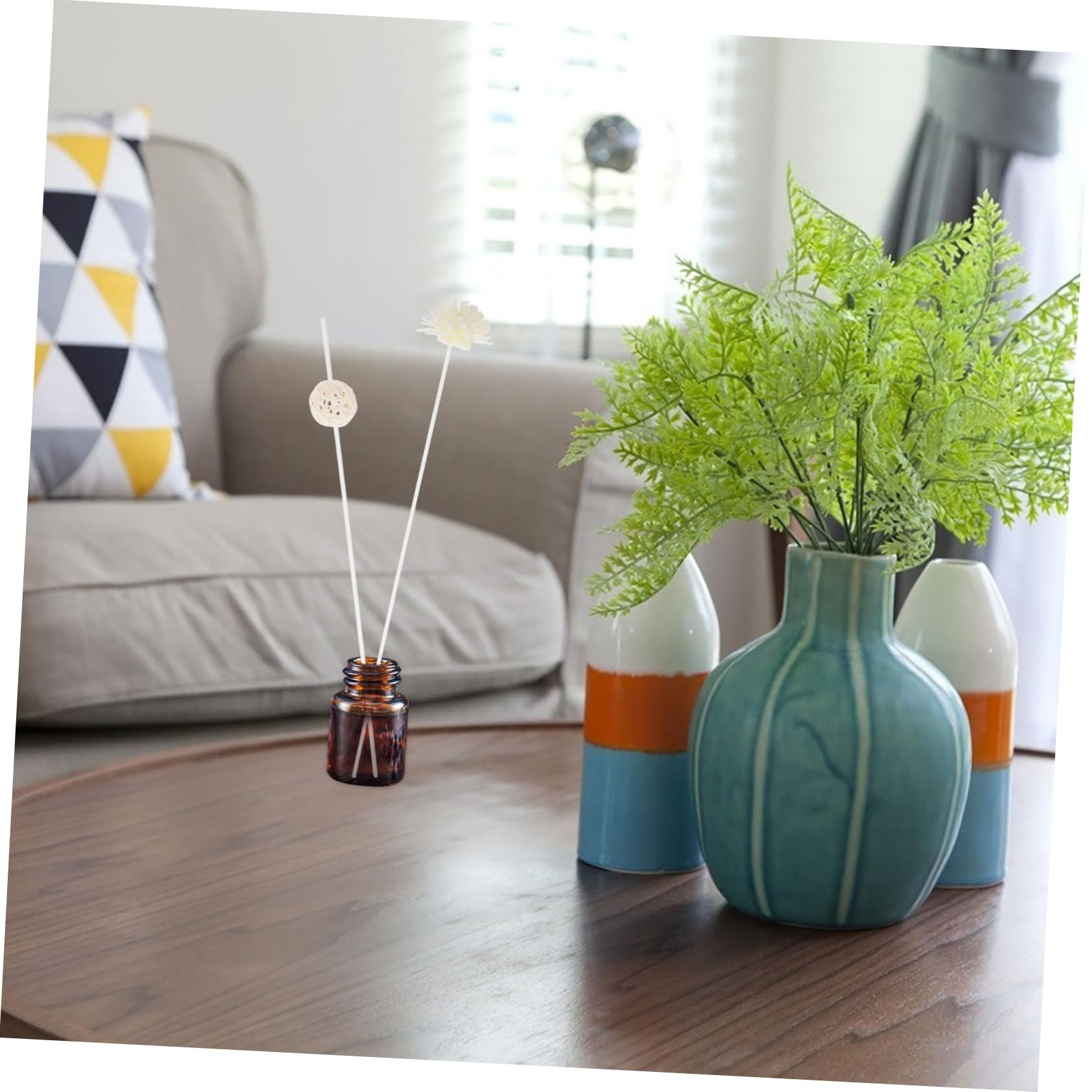 Tiges de Diffuseur en Rotin Blanc, 1 Set, Style Élégant