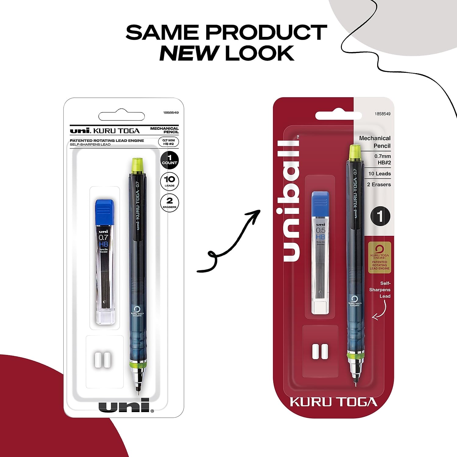 Amazon.co.jp: UNI - BALL Kurutoga 0.7 MM Mechanical Pencil Starter