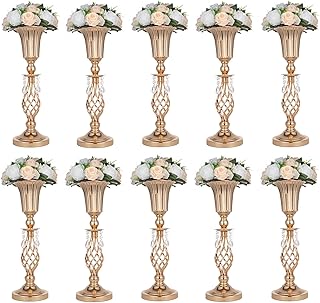 Floral Centerpiece Riser Stand for Wedding Reception Centerpieces Party EventÂ  Crystal Flower Stand Wedding Centerpieces on Floor Versatile Metal Flower Arrangement & Candle Holder Stand Tall Metal Wedding Centerpieces for Reception Tables