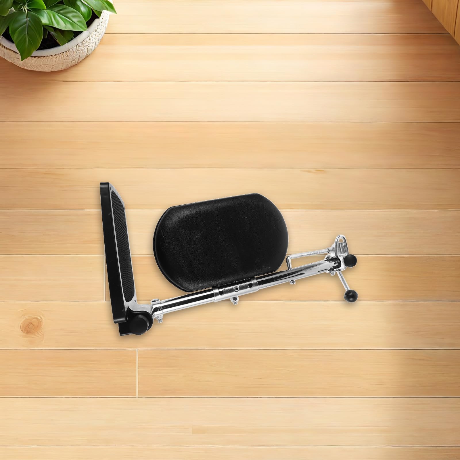 Homoyoyo Reposapiés y Ajustable Silla para Metálico Ruedas Soporte Suave Ángulos Regulables Adecuado para Pantorrillas para Uso en Entornos Médicos y Hogar