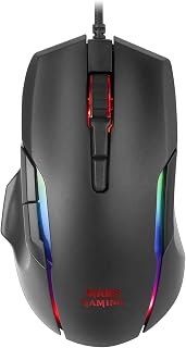 MARSGAMING MMX, Optical Gaming Mouse 12400DPI, RGB Chroma, HUANO Switch, Black