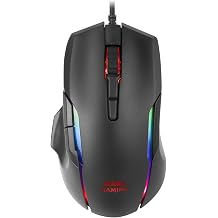 MARSGAMING MMX, Optical Gaming Mouse 12400DPI, RGB Chroma, HUANO Switch, Black