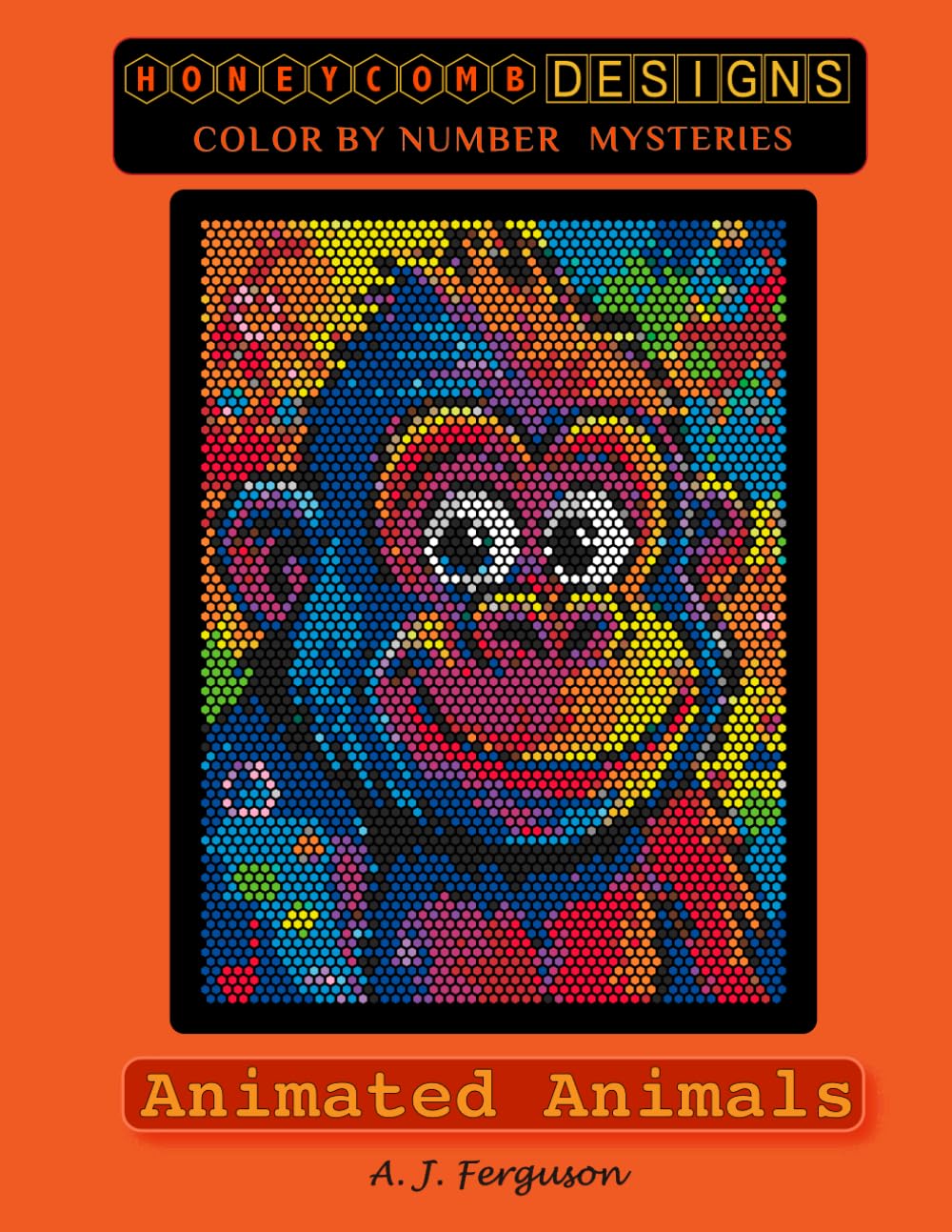 Animated Animals Color by Number Book - Premium paper
