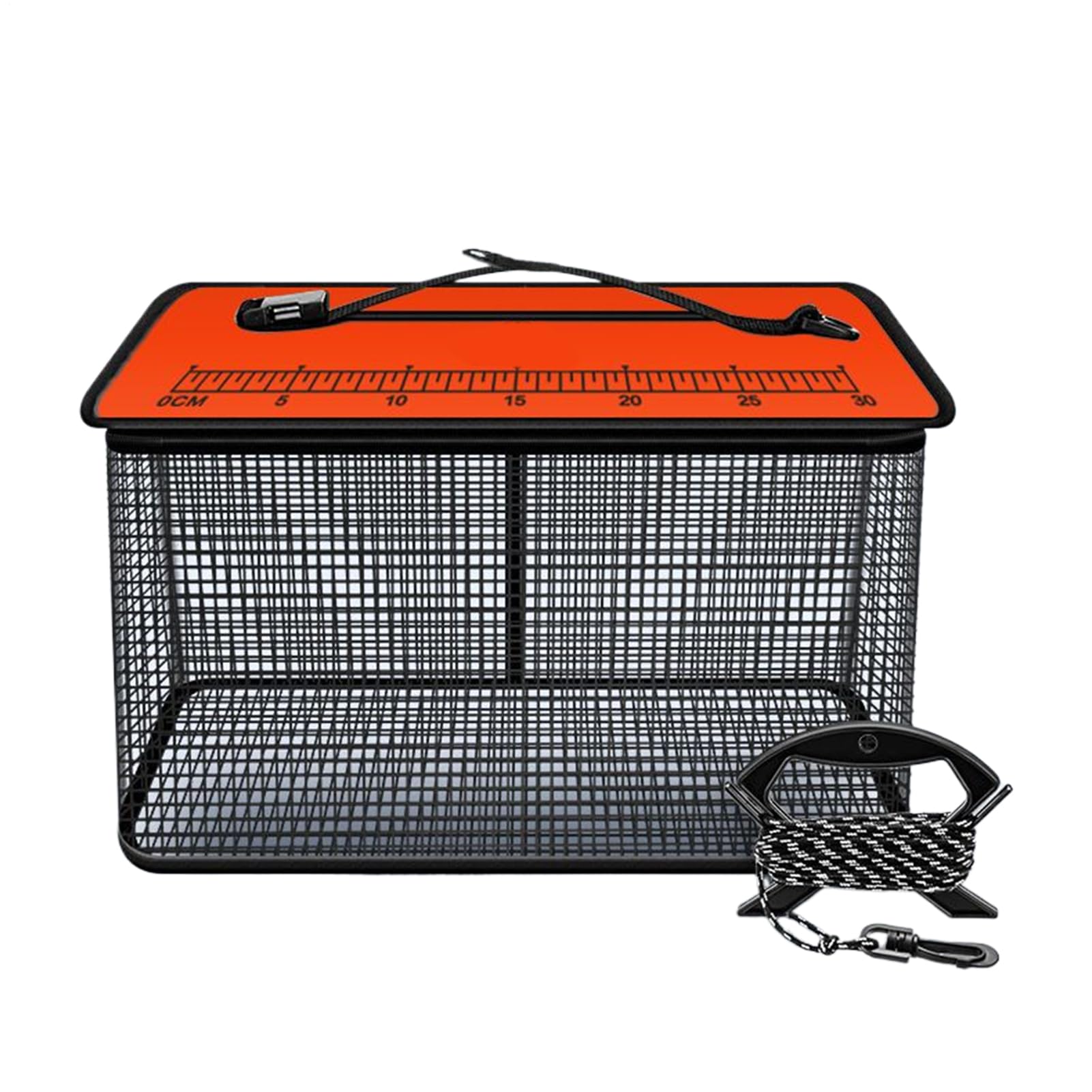 Filet de pêche flottant et conteneur de stockage en nylon pour poissons en étang