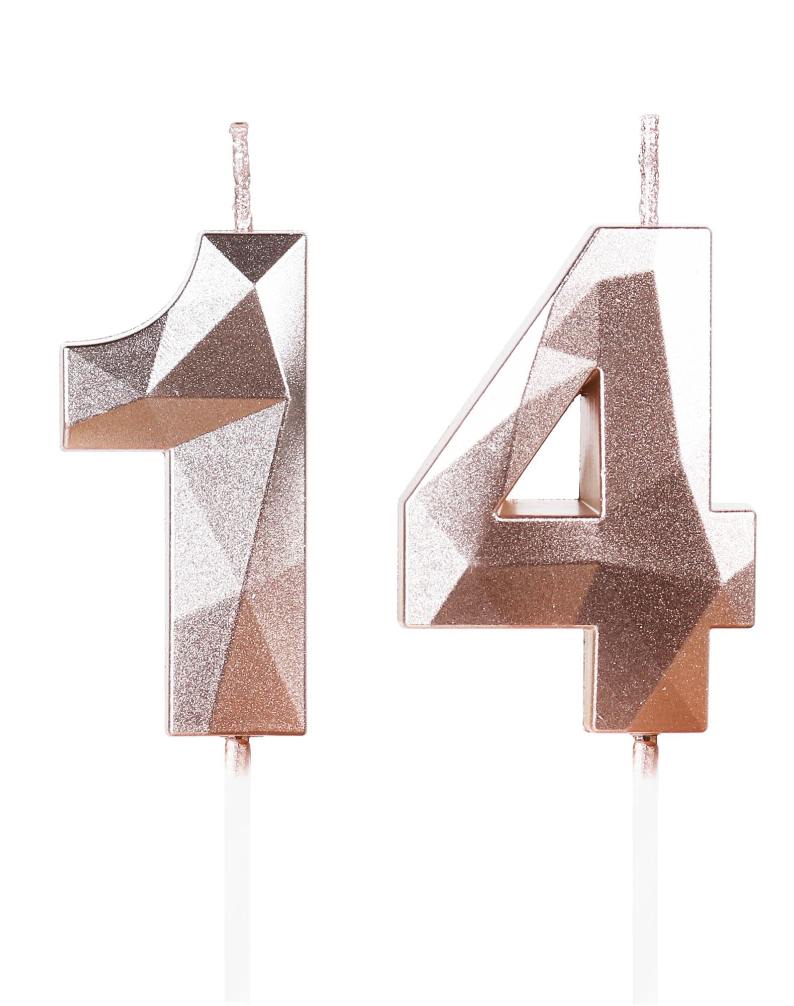 Yiran 50th Birthday Candles, Gold Number 50 Happy Birthday Candles, Cake Topper Decorations for Birthday Party, Wedding Anniversary Celebration Supply — view 48