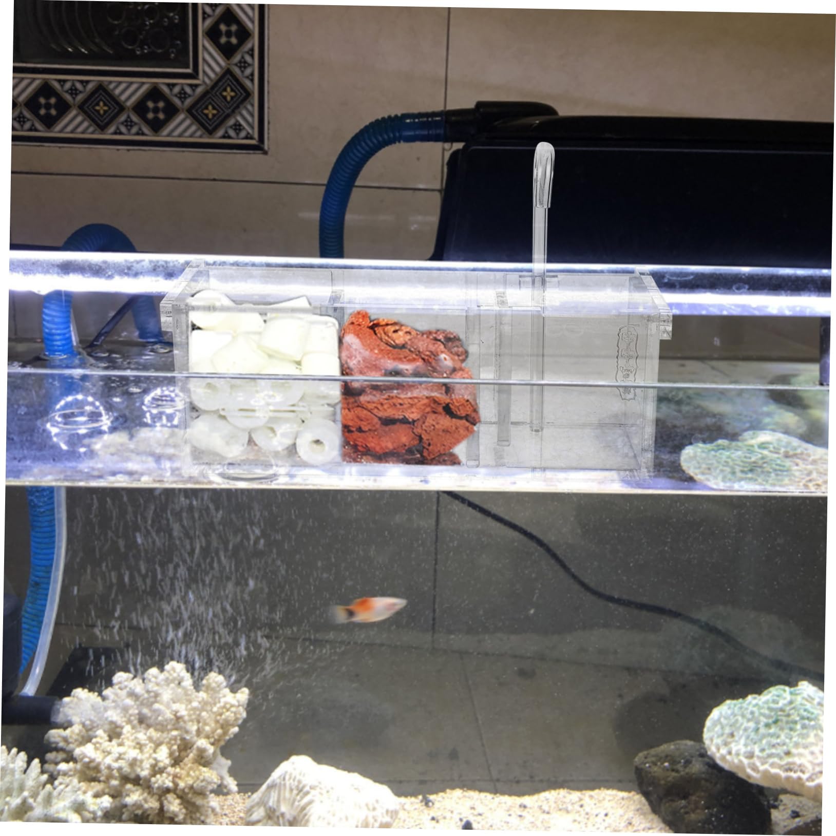 Hohopeti Aquarium Externe Hängende Filterlösung Wasserreinigung Geräuschlos Und Effizient Für Aquarien Gesundem Wasser Und Optimalem Sauerstoffgehalt
