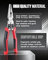 Vista 2 de Juego de 3 alicates multiusos, incluye linieros de 8.5 pulgadas, punta de aguja de 9 pulgadas y cortador lateral diagonal de 7.5 pulgadas